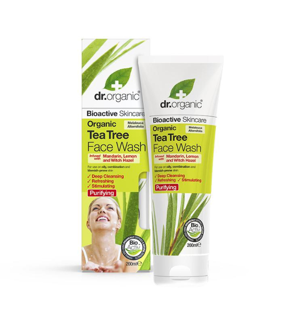 Dr Organic Tea Tree Face Wash 200ml